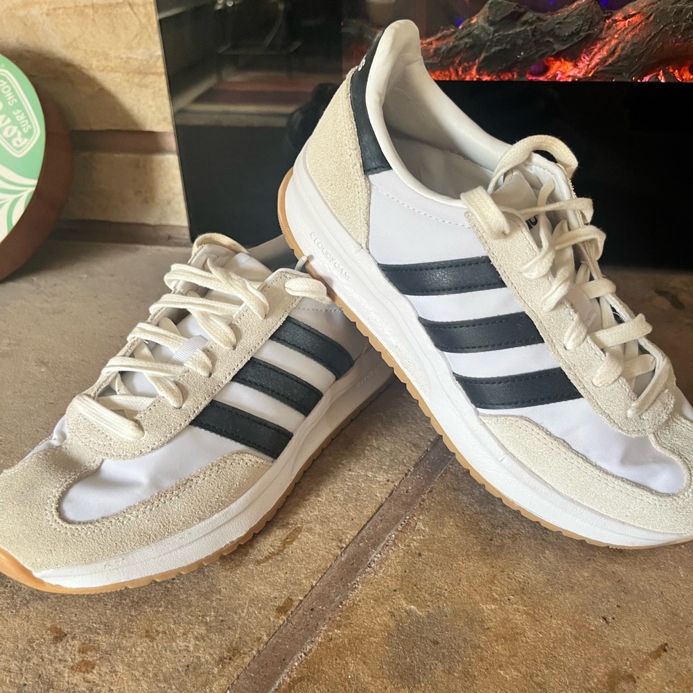 Adidas Run 70s 2.0 White and Black Sneakers